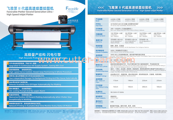 Plotter térmico HP de alta velocidade U11ra de segunda geração favorável a jato de tinta